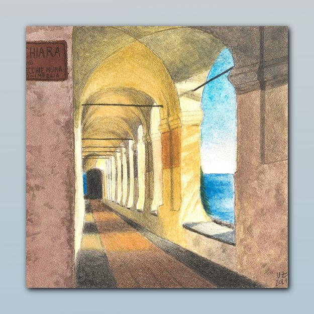 Immagine di Stampa Miniatura delle Logge di Santa Chiara